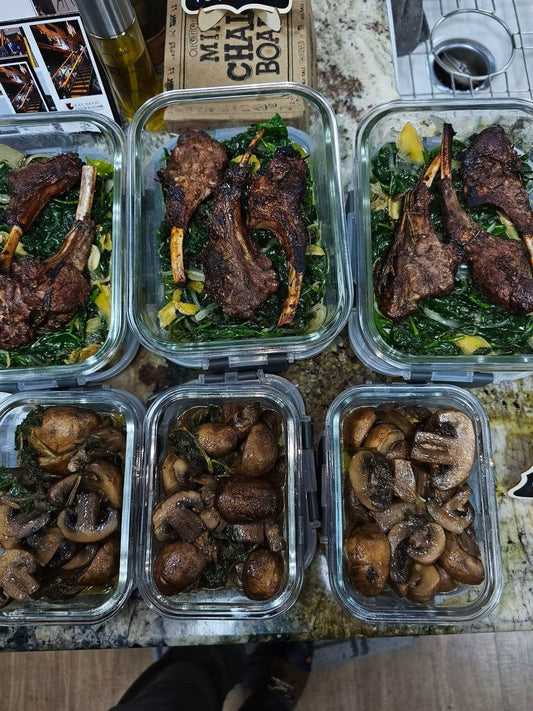 Herb-Crusted Lamb Chops with Southern Soul Sides